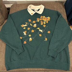 Vintage Collared Fall Sweatshirt